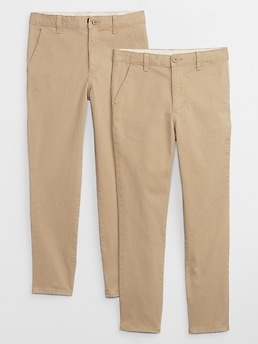 Kids Lived-In Uniform Chinos (2-Pack) | Gap Factory