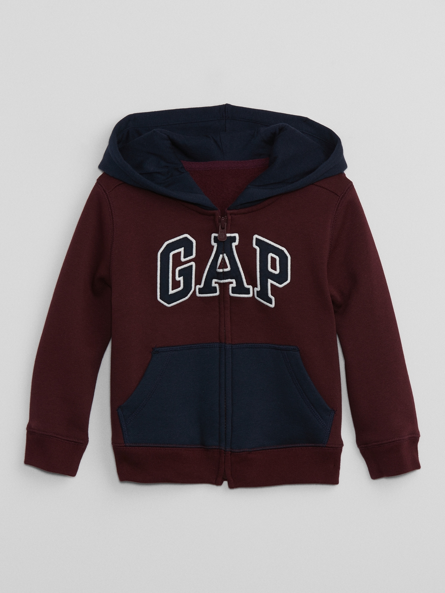 babyGap Logo Colorblock Zip Hoodie | Gap Factory