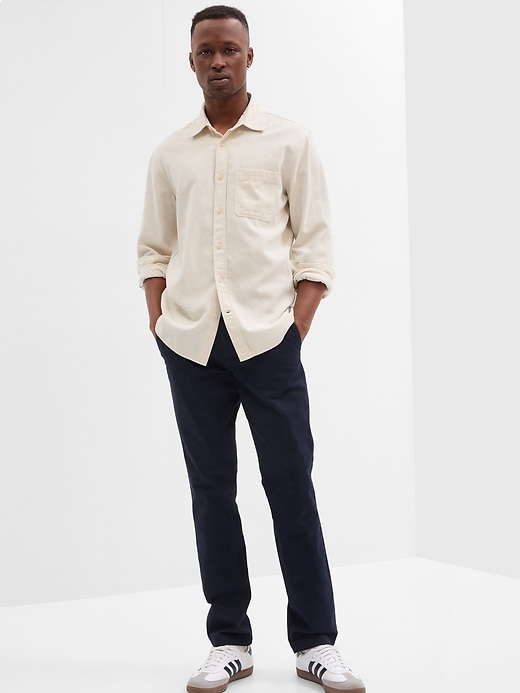 Image number 1 showing, GapFlex Essential Khakis in Skinny Fit