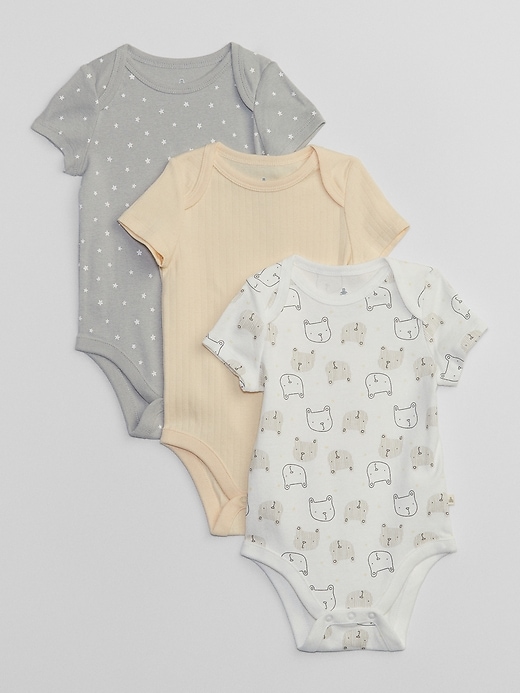 Image number 4 showing, Baby Puff Sleeve Bodysuit (3-Pack)