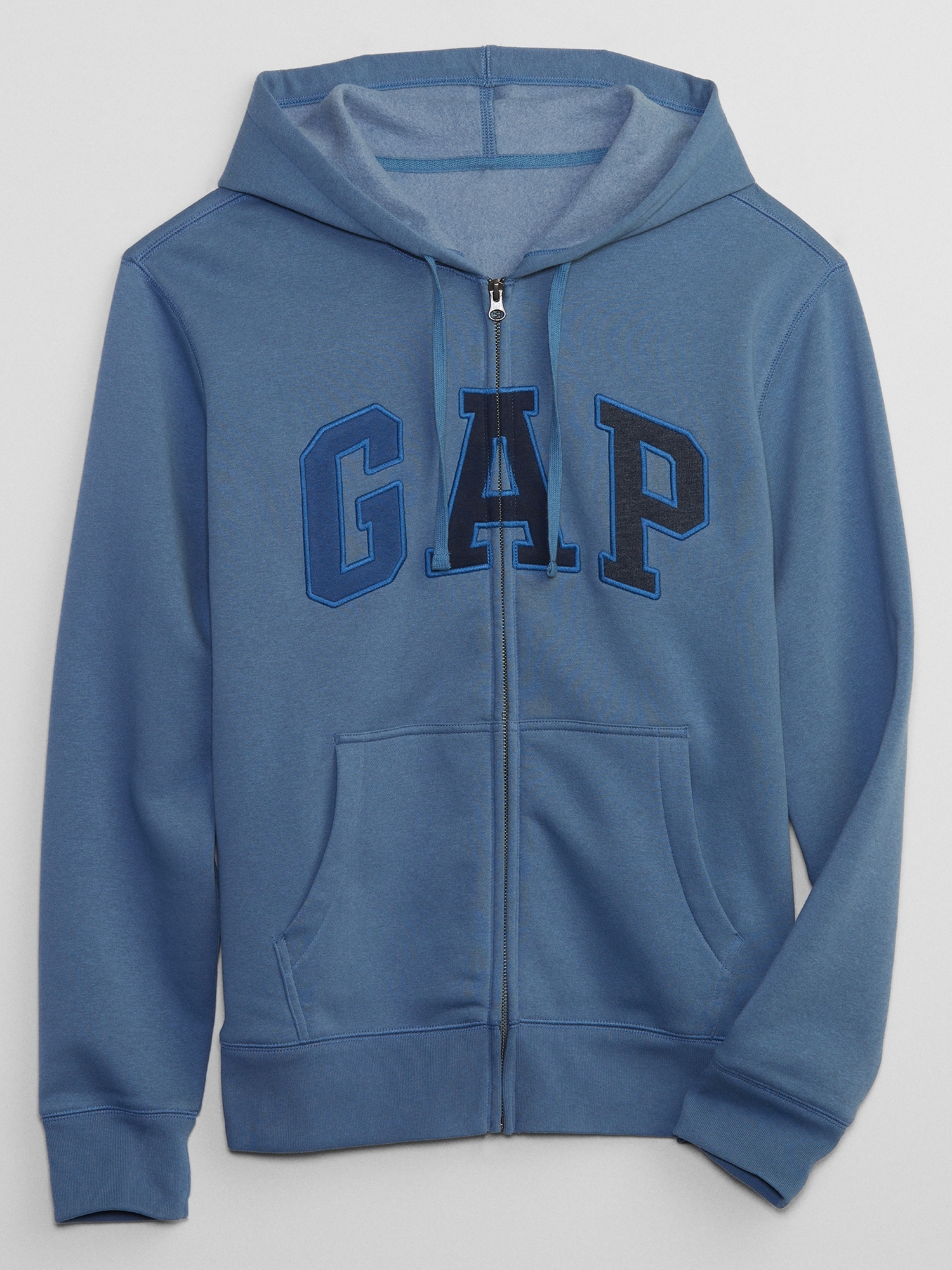Men's Vintage Soft Zip Hoodie by Gap Tapestry Navy Blue Size Xs