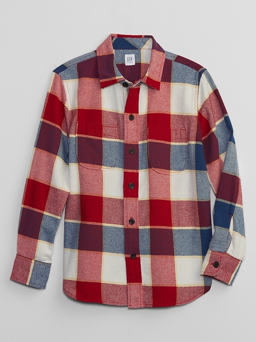 Image number 10 showing, Kids Plaid Flannel Shirt