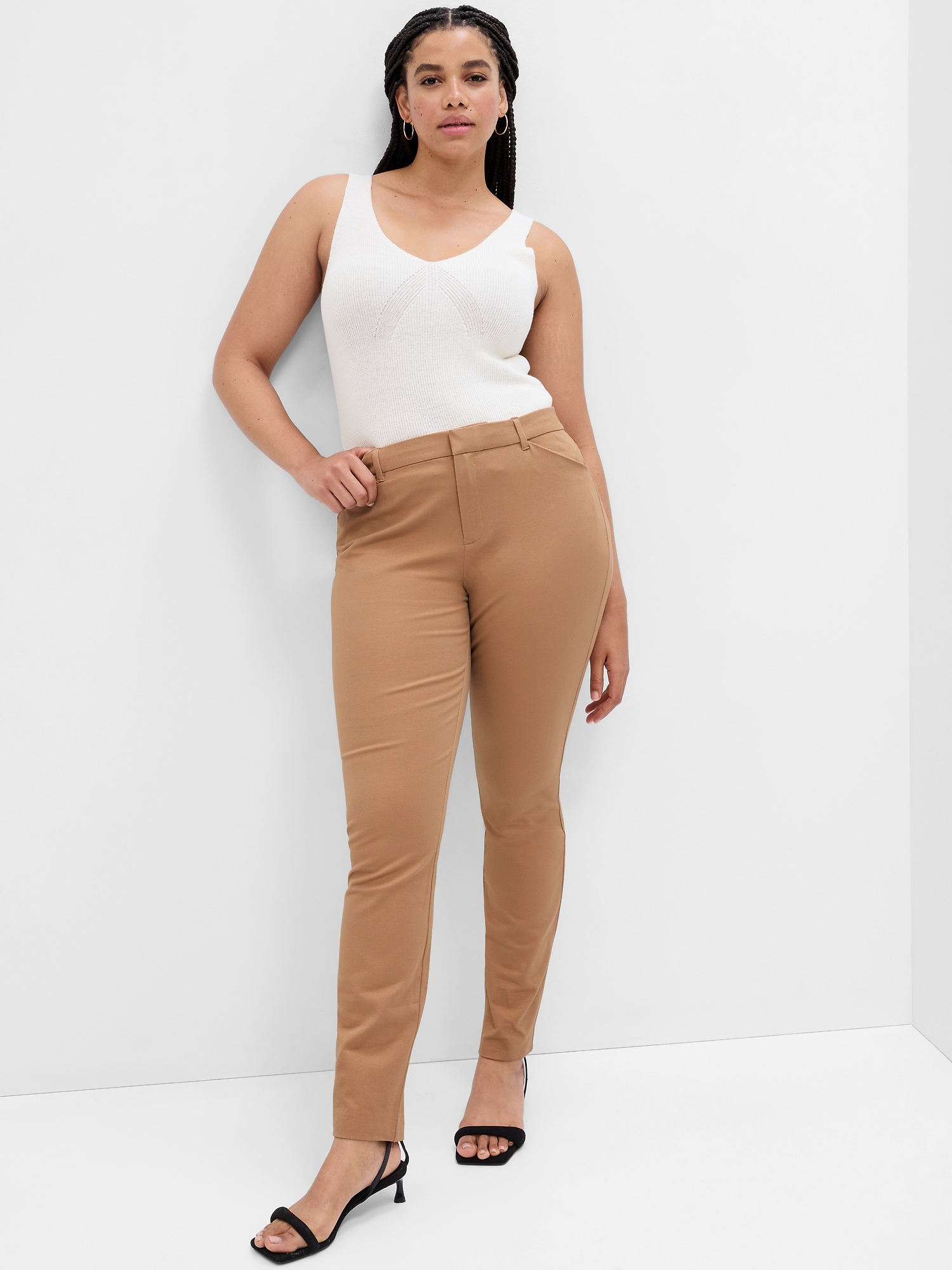 100% Cotton Pull-On Ankle Pant