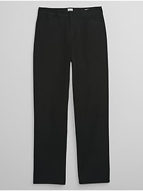 Mid Rise Straight Leg Pants in Bi-Stretch