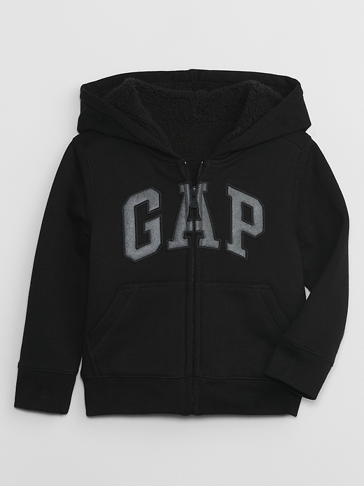 View large product image 1 of 1. babyGap Logo Sherpa Zip Hoodie