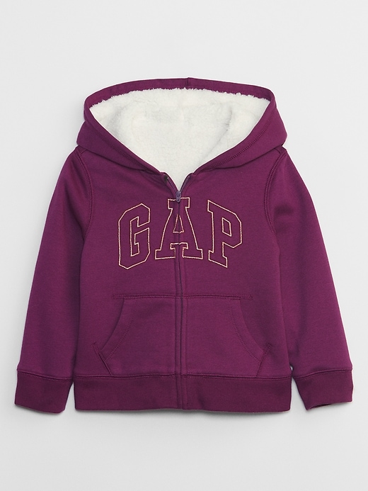 Image number 2 showing, babyGap Logo Sherpa Zip Hoodie