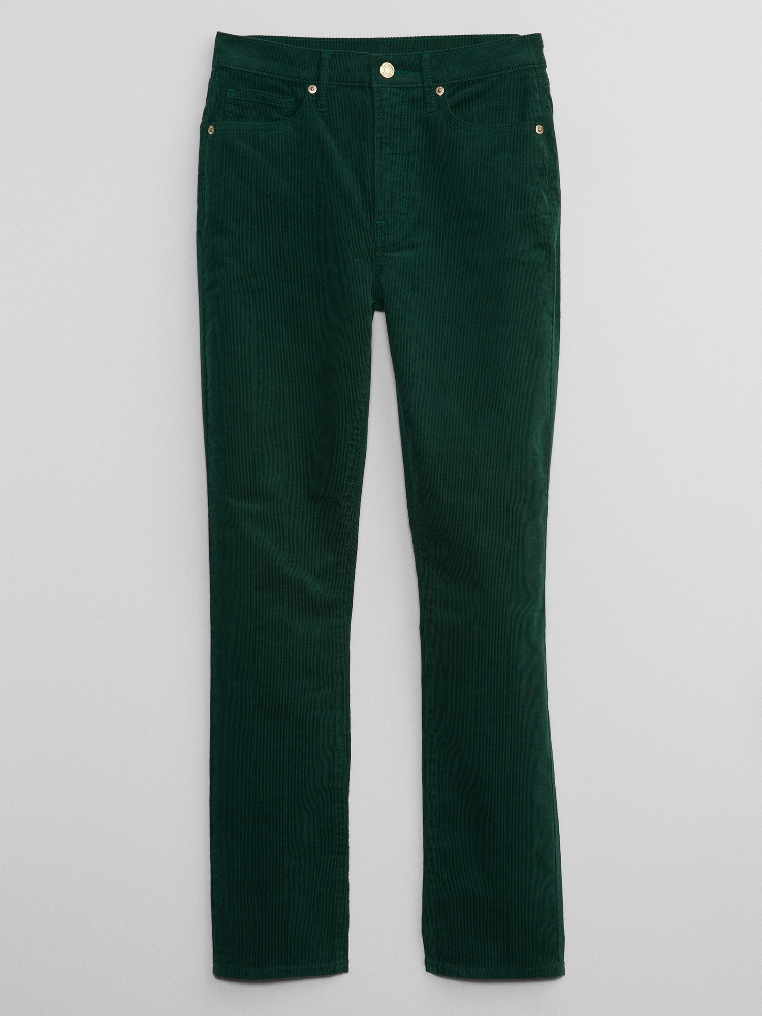 High Rise Corduroy Vintage Slim Pants