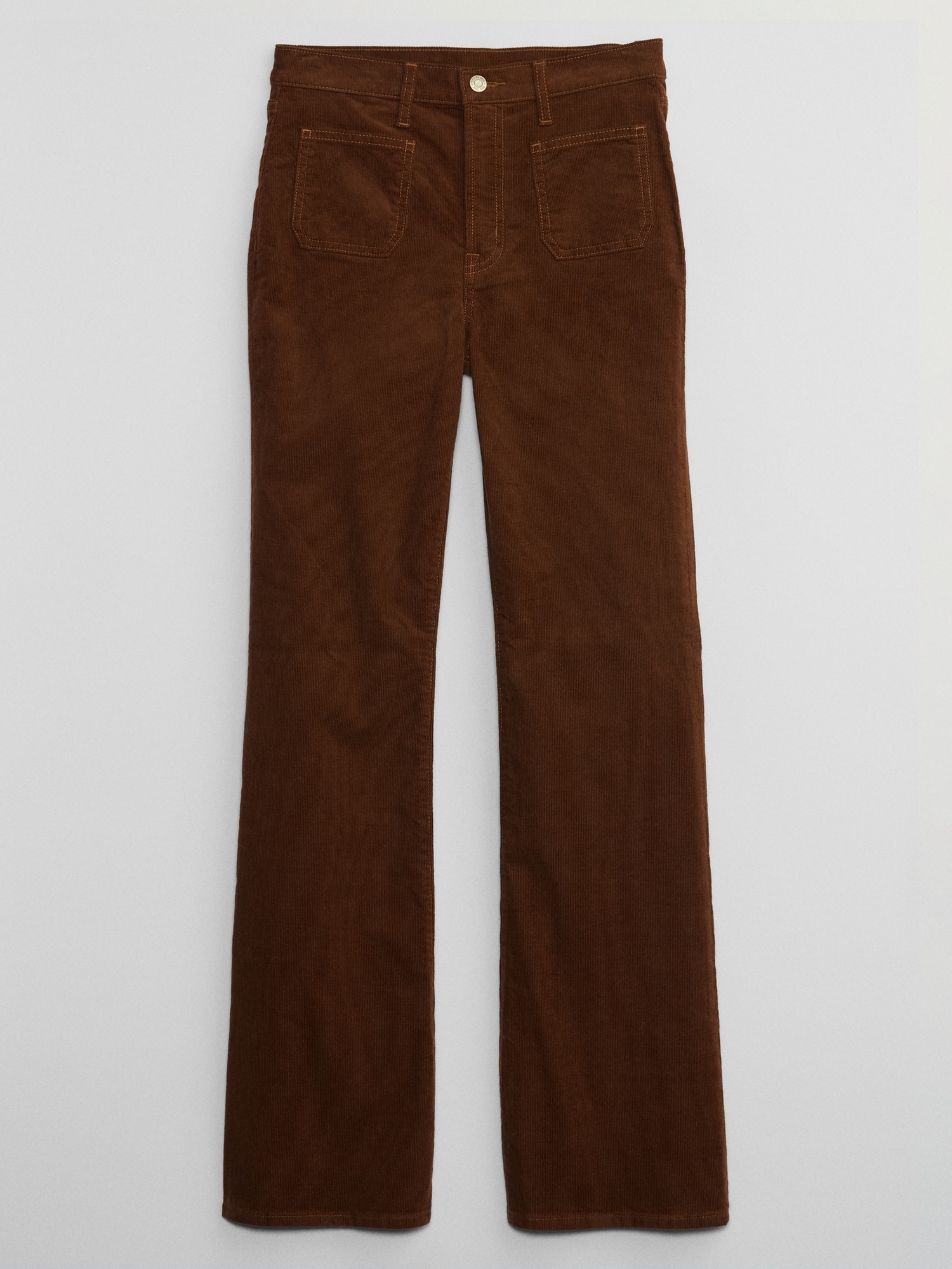 High Rise Corduroy '70s Flare Jeans with Washwell