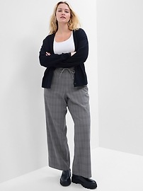 Mid Rise Easy Wide-Leg Twill Pants | Gap Factory