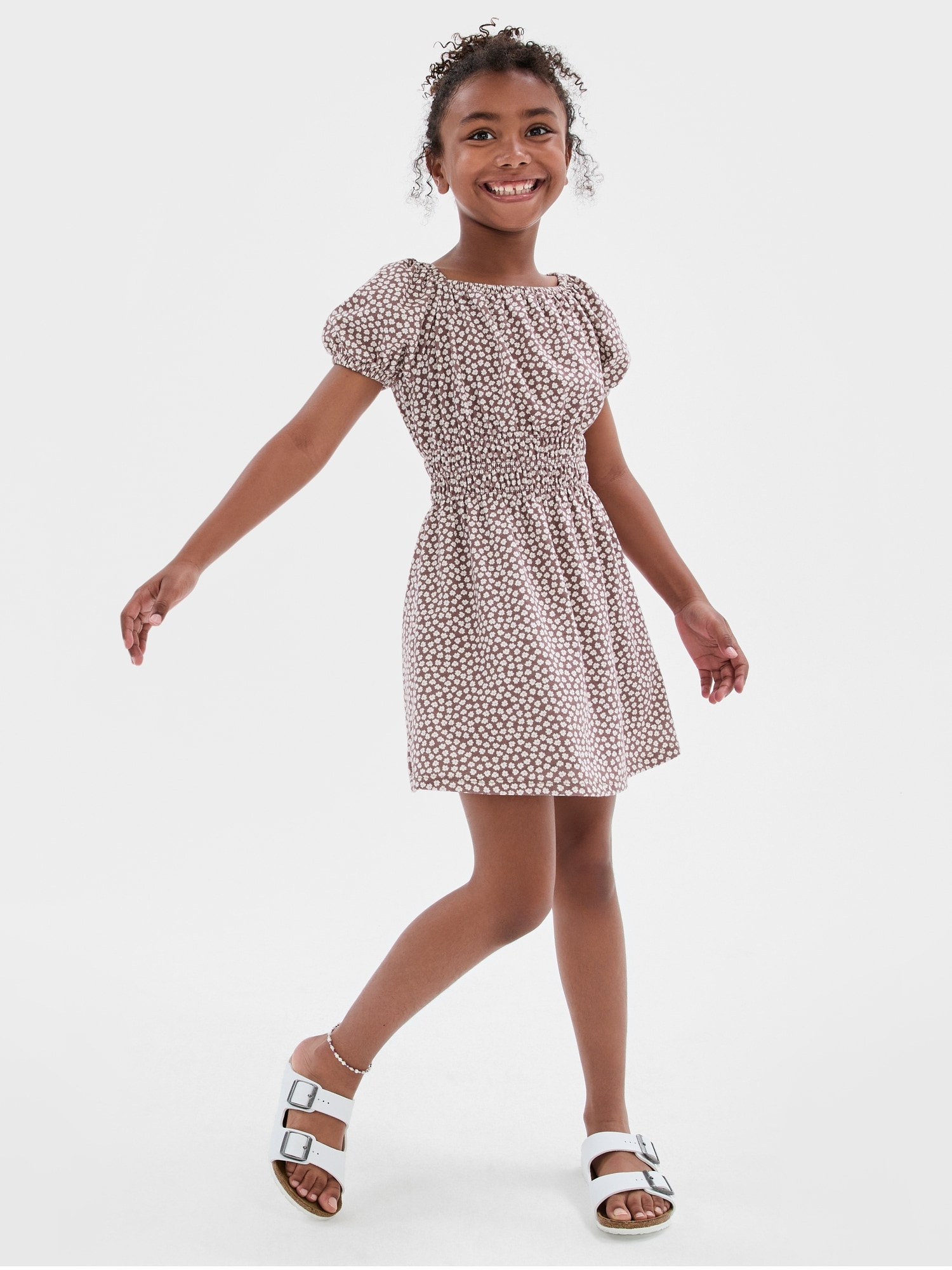 Kids Smocked Puff Sleeve Dress | Gap Factory