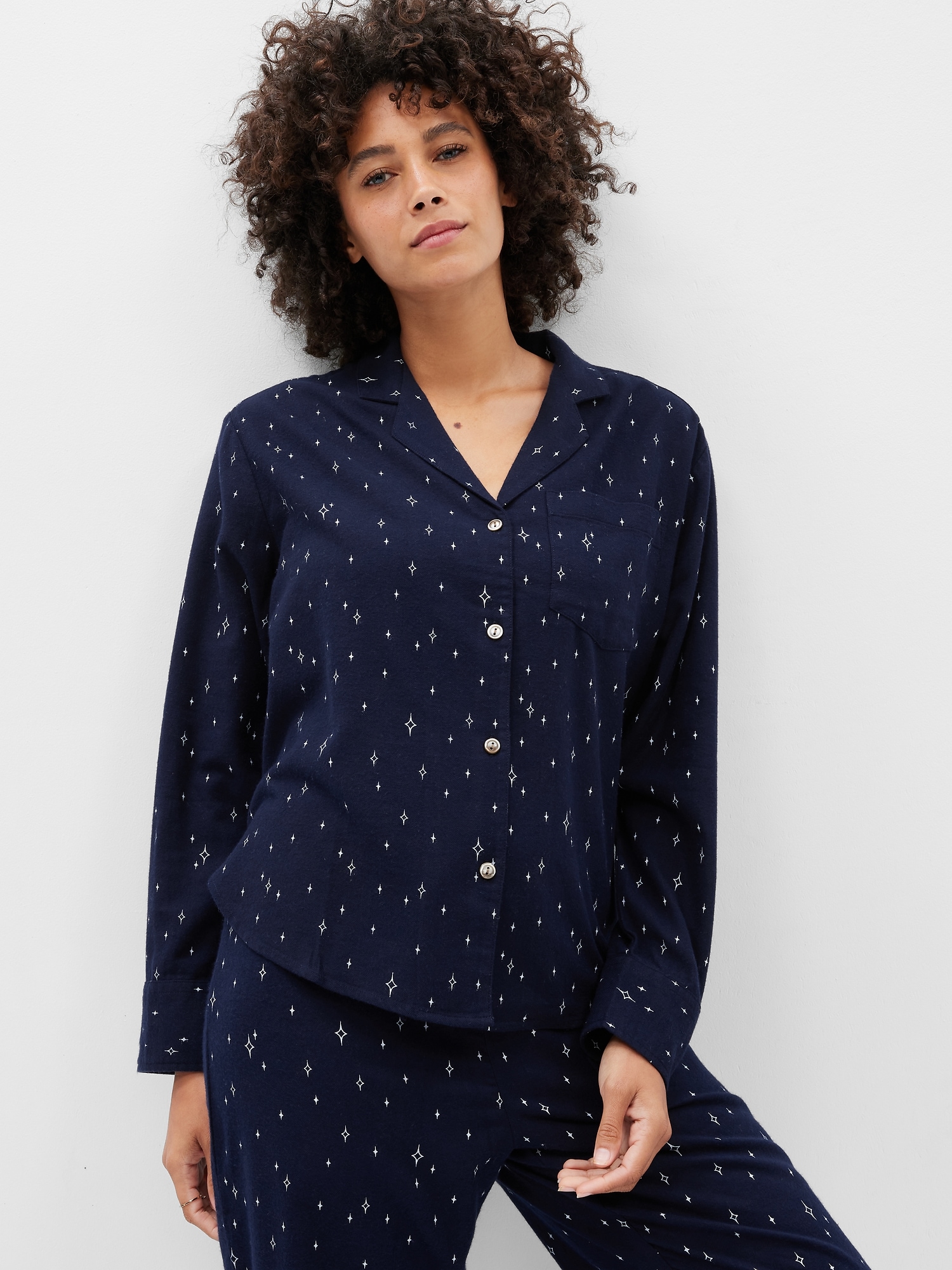 Relaxed Flannel PJ Shirt