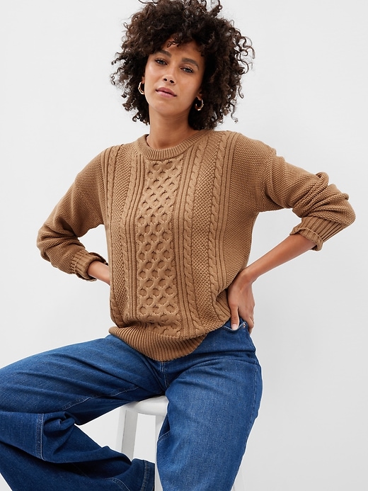  fesfesfes Sweatshirts for Women Crewneck Cable Knit