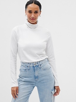 Turtleneck T Shirt Gap Factory