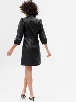 Leather shirt outlet dress