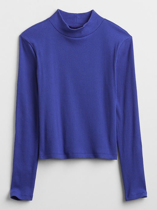 View large product image 1 of 1. Kids Ribbed Mockneck Top