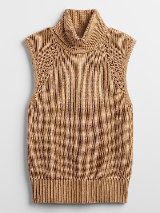 Image number 3 showing, Sleeveless Turtleneck Sweater Vest