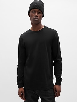 GAP Mens Everyday Soft Crew Neck T-Shirt T Shirt, Black 200, X-Small US