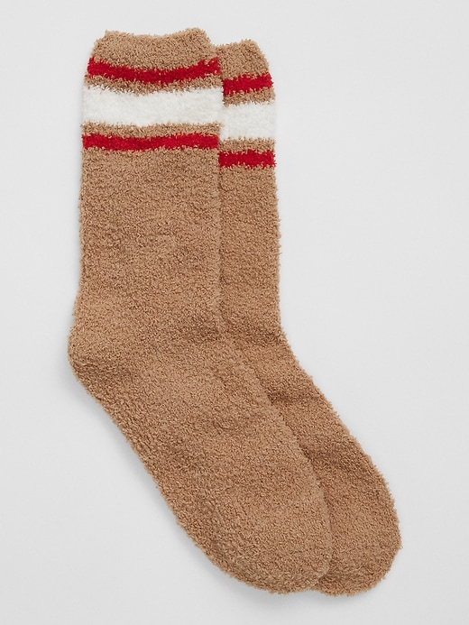 CozyChic® Women's Plaid Sock - Cream / Tan