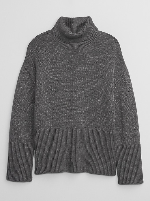 Image number 3 showing, 24/7 Split-Hem Turtleneck Sweater