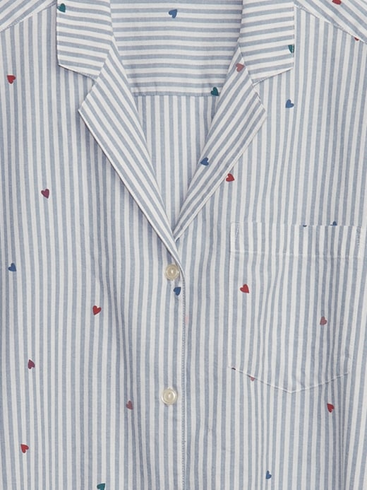 Image number 4 showing, Relaxed Poplin PJ Shirt