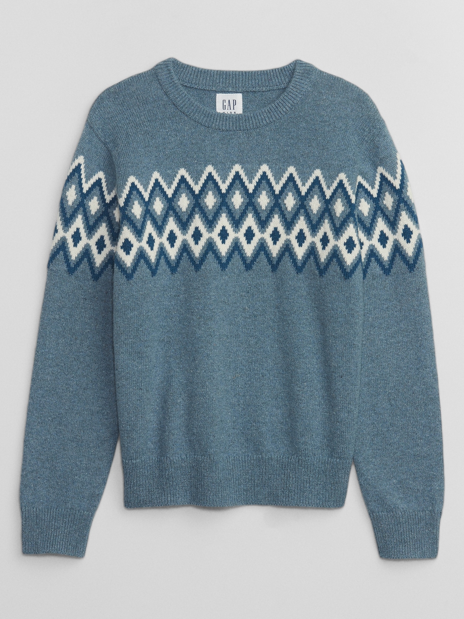 Kid's Sweater Blue Cotton Knit