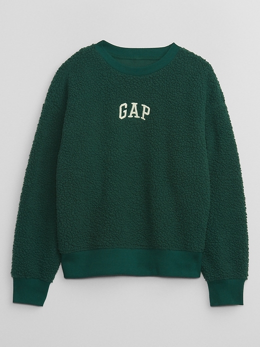View large product image 1 of 1. Kids Gap Logo Sherpa Sweatshirt