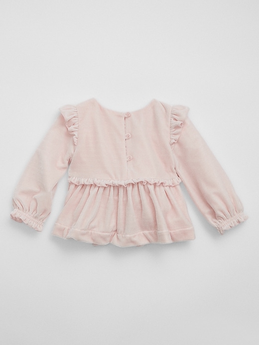 Baby Velvet Smocked Two-Piece Outfit Set | Gap Factory