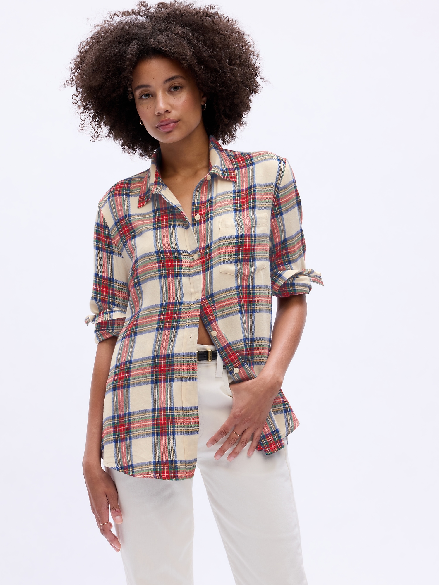 Relaxed Classic Flannel Shirt