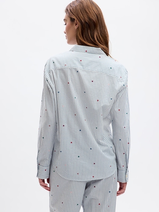Image number 2 showing, Relaxed Poplin PJ Shirt