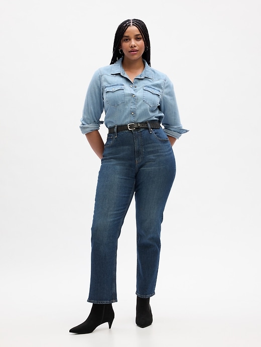 Image number 5 showing, Fitted Denim Western Shirt