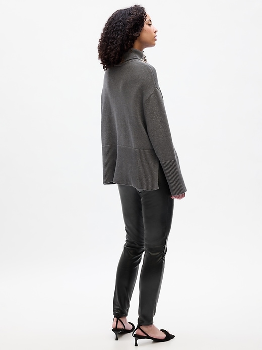 Image number 2 showing, 24/7 Split-Hem Turtleneck Sweater