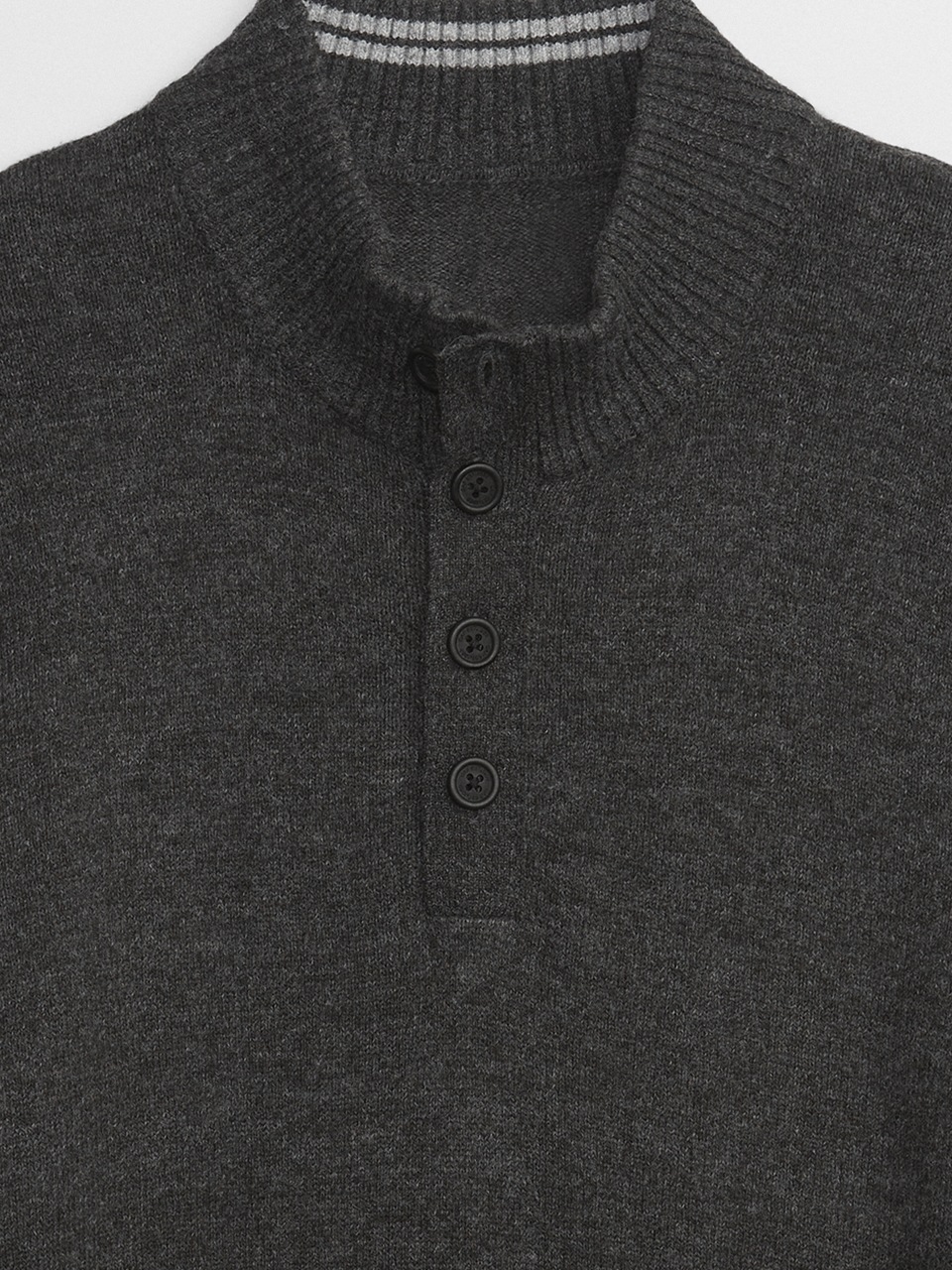 Mock neck 2025 baseball henley sweater