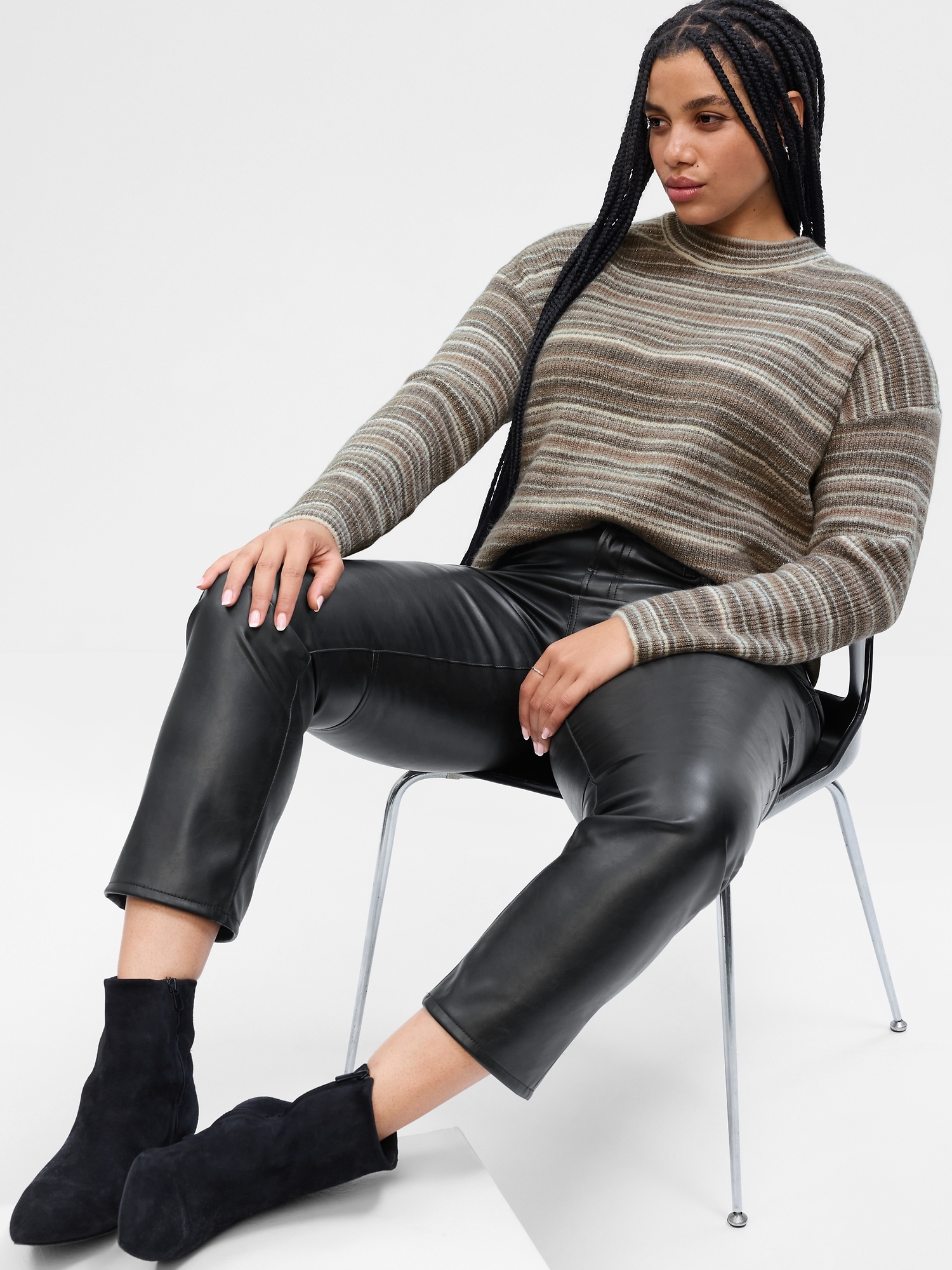 Relaxed Forever Cozy Ribbed Crewneck Sweater | Gap Factory