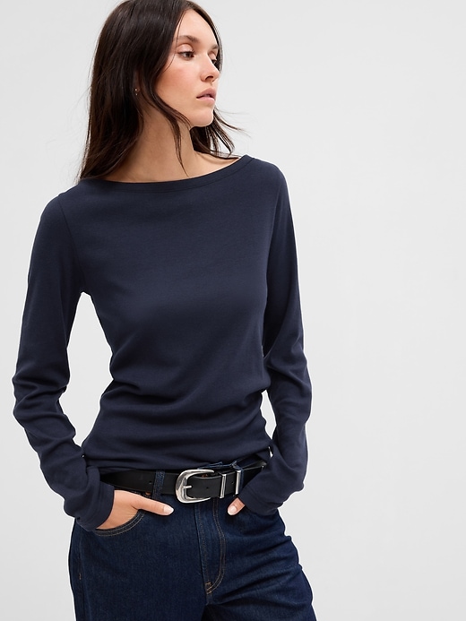 gap the bowery supersoft boat neck