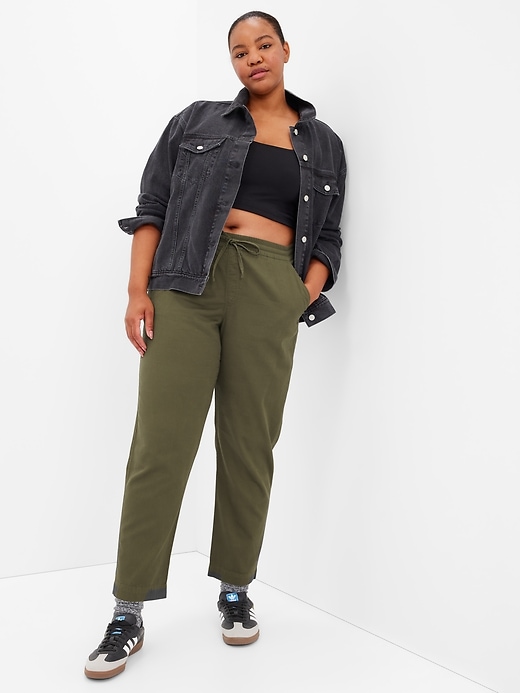 GAP Womens Easy Straight Pull-on Pants, Army Jacket Green, XX-Small Petite  US at  Women's Clothing store