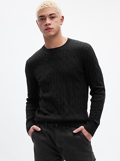 Gap mens 2024 cable knit sweater