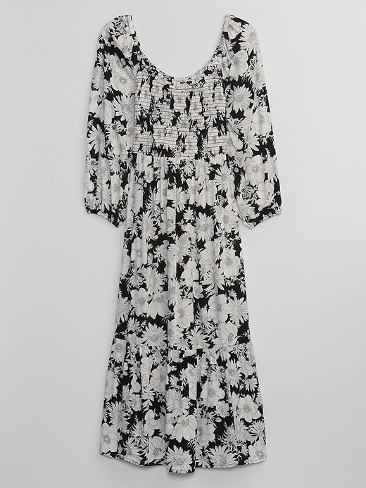 Image number 5 showing, Smocked Scoopneck Midi Dress