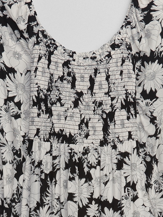 Image number 6 showing, Smocked Scoopneck Midi Dress