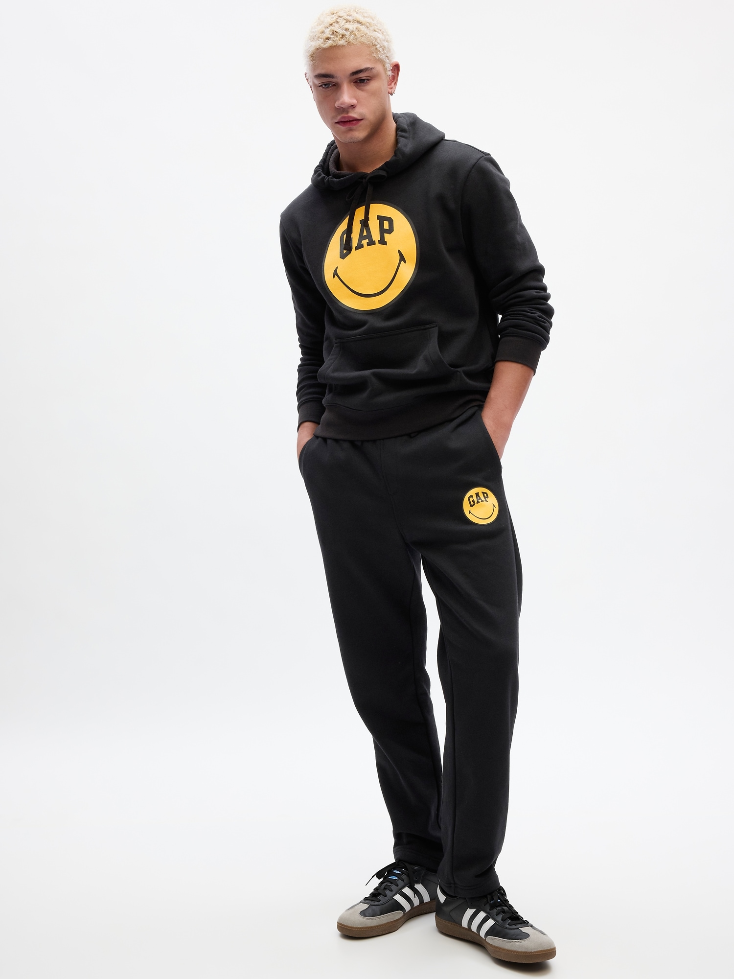 adidas neo x SMILEY Crossover Smly Tp 1 Contrasting Colors Bundle Feet  Sports Pants/Trousers/Joggers 'Black' - HB7411 | Solesense