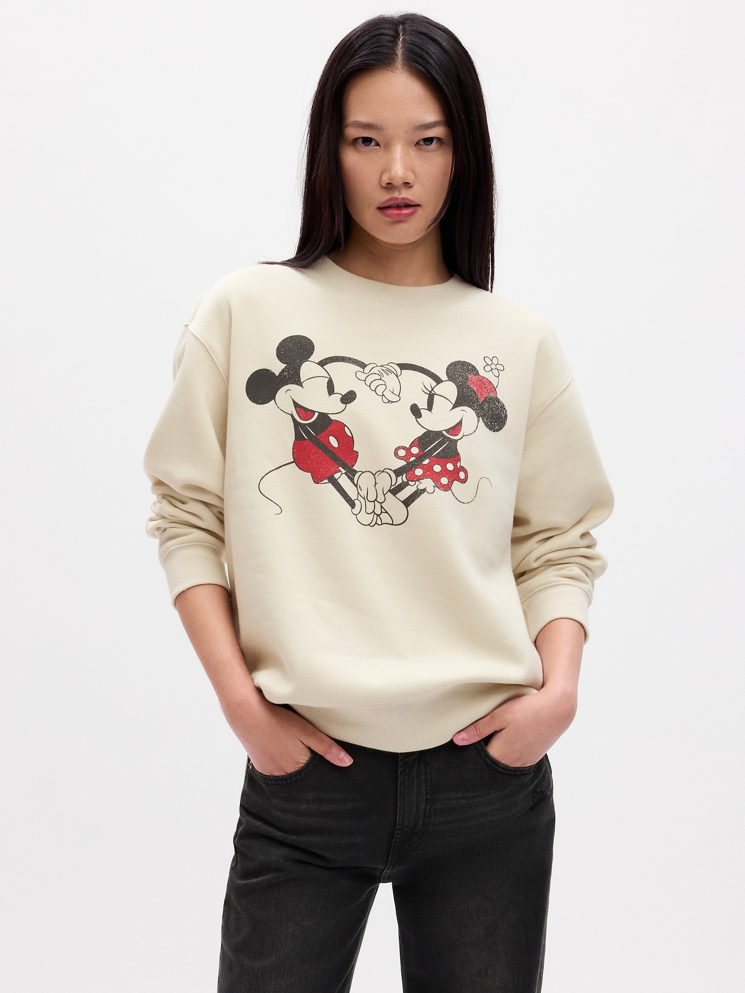 Women's Disney 100 Mickey Minnie Graphic Hoodie - Red Xl : Target