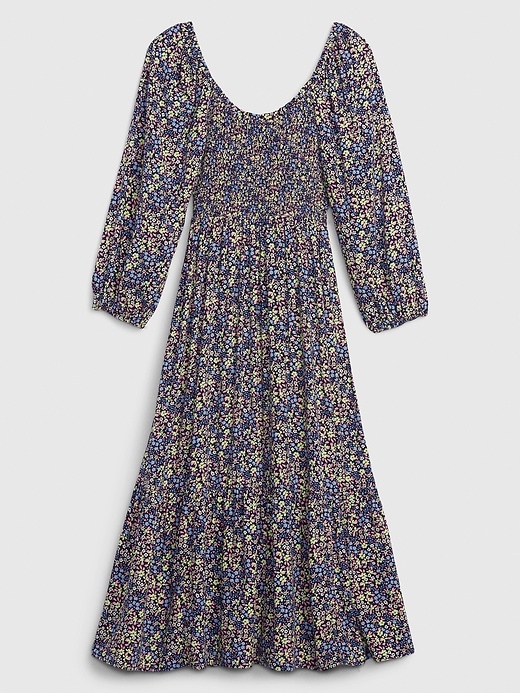 Image number 5 showing, Smocked Scoopneck Midi Dress