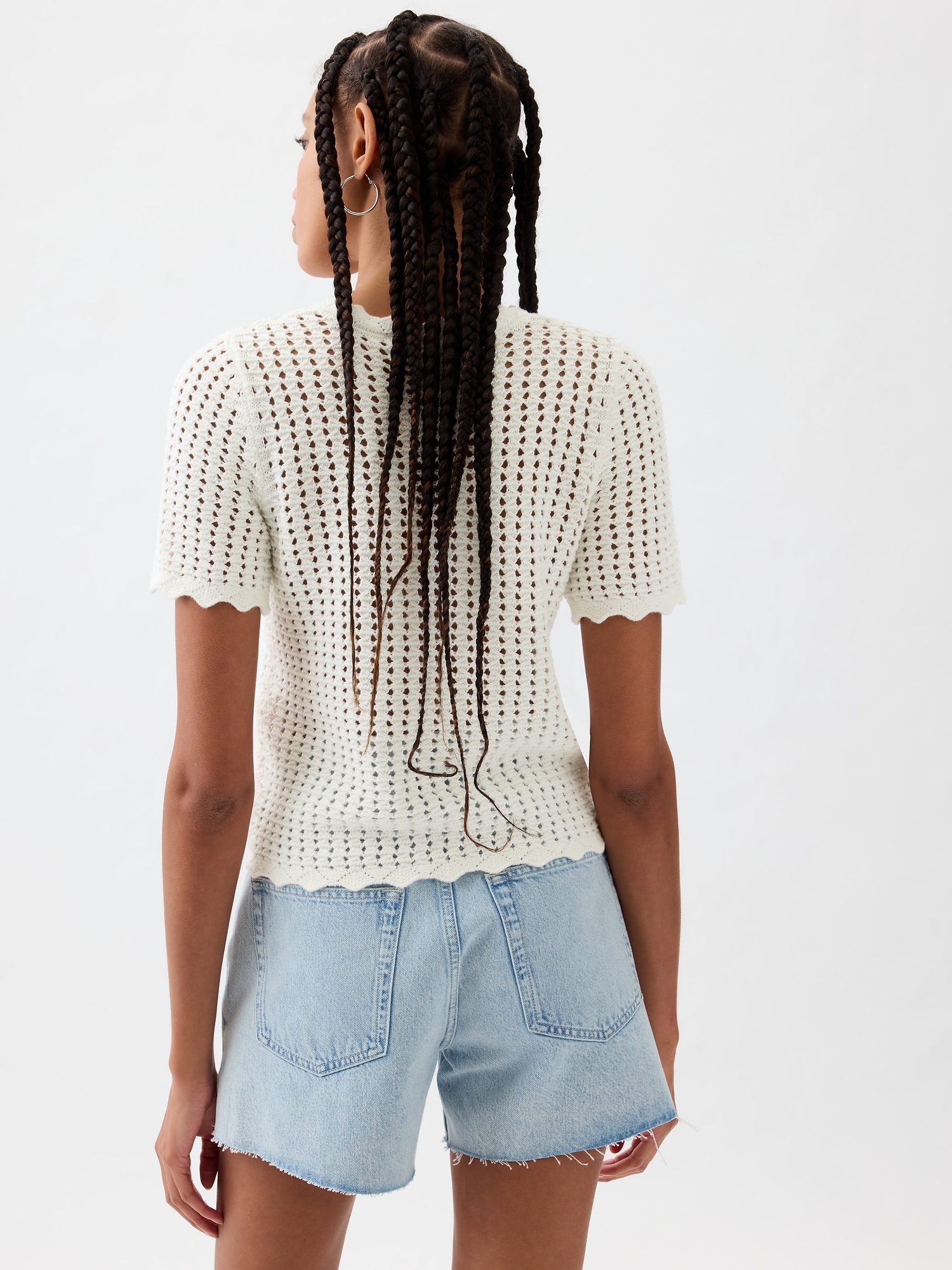 Crochet Sweater T-Shirt | Gap Factory