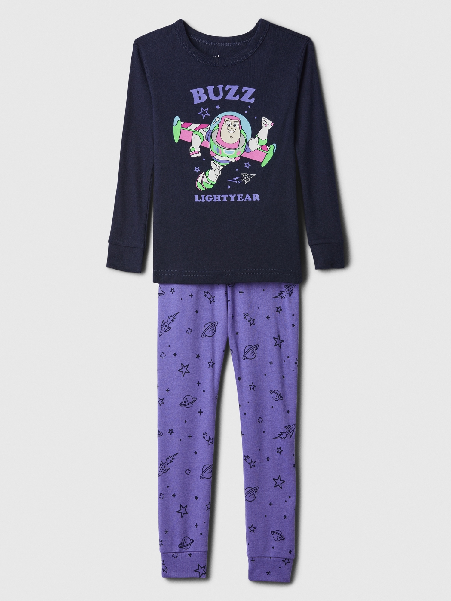 Bueautybox Kids Boys Girls 100% Cotton Pajama Set Pjs Two-piece Cotton  Cartoon Print Long Sleeve Children Girl Homewear Lapel Pajamas