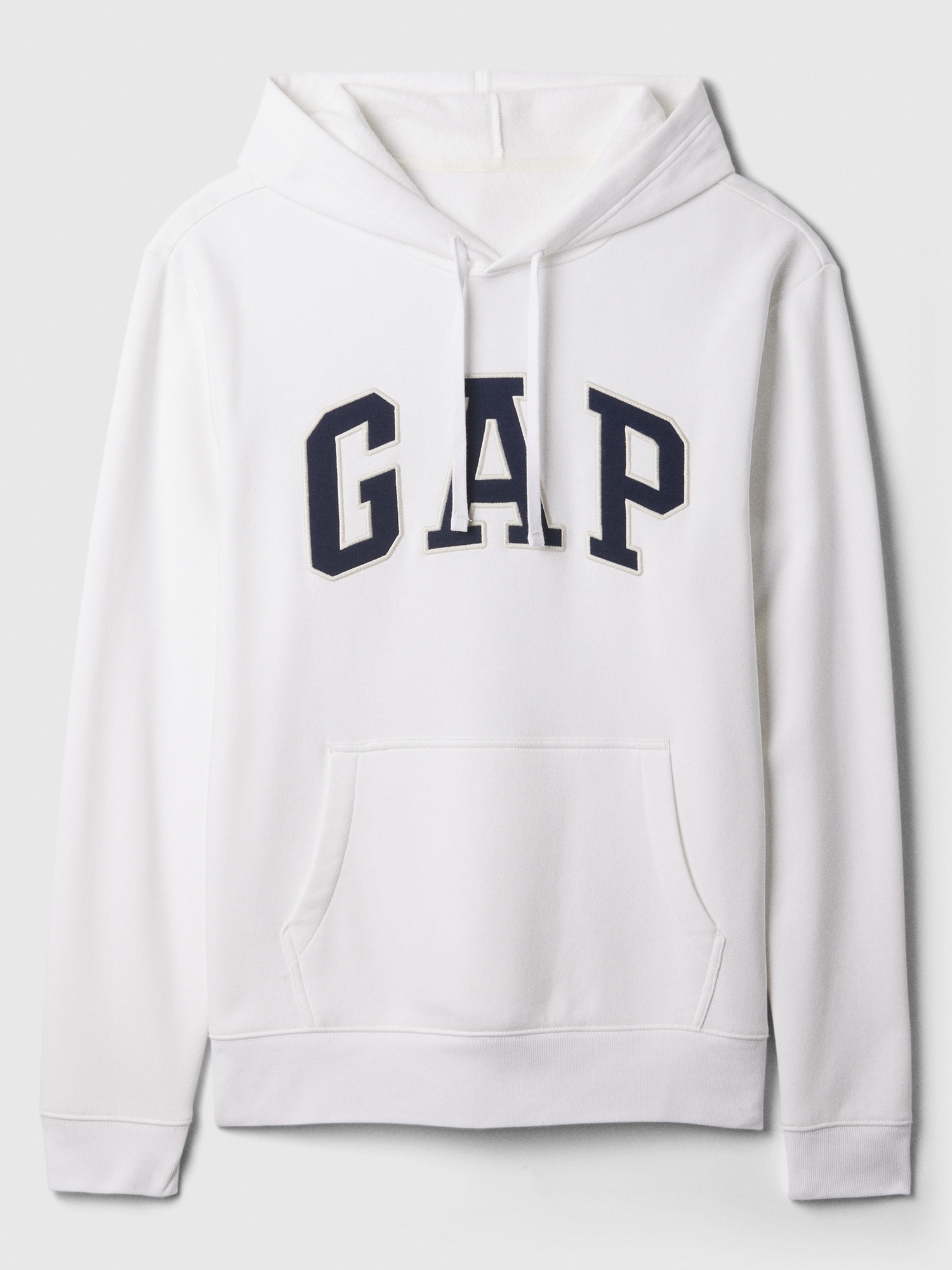 Gap Factory Sudadera con capucha con logotipo de arco de forro polar
