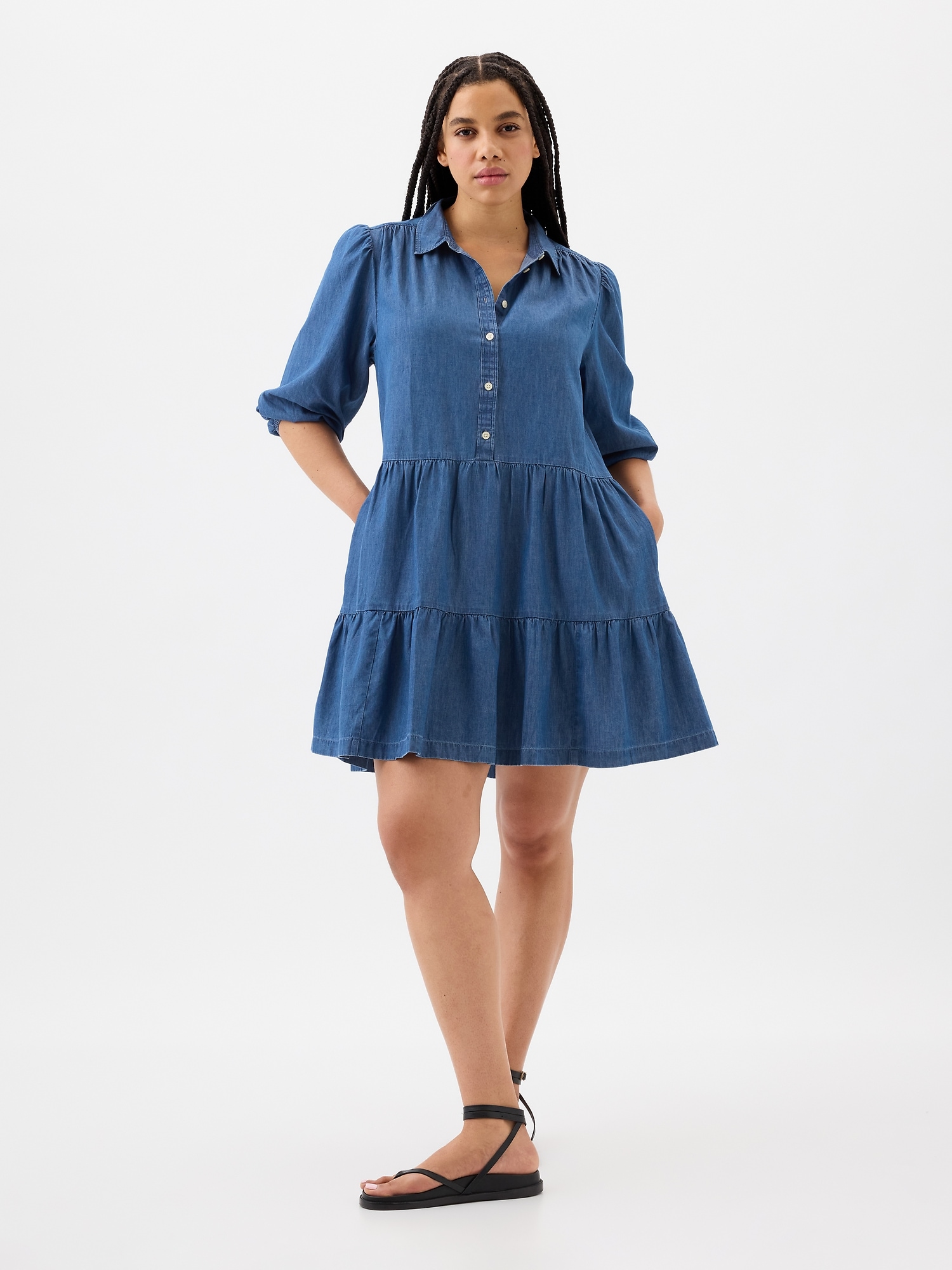 Tiered Shirtdress | Gap Factory