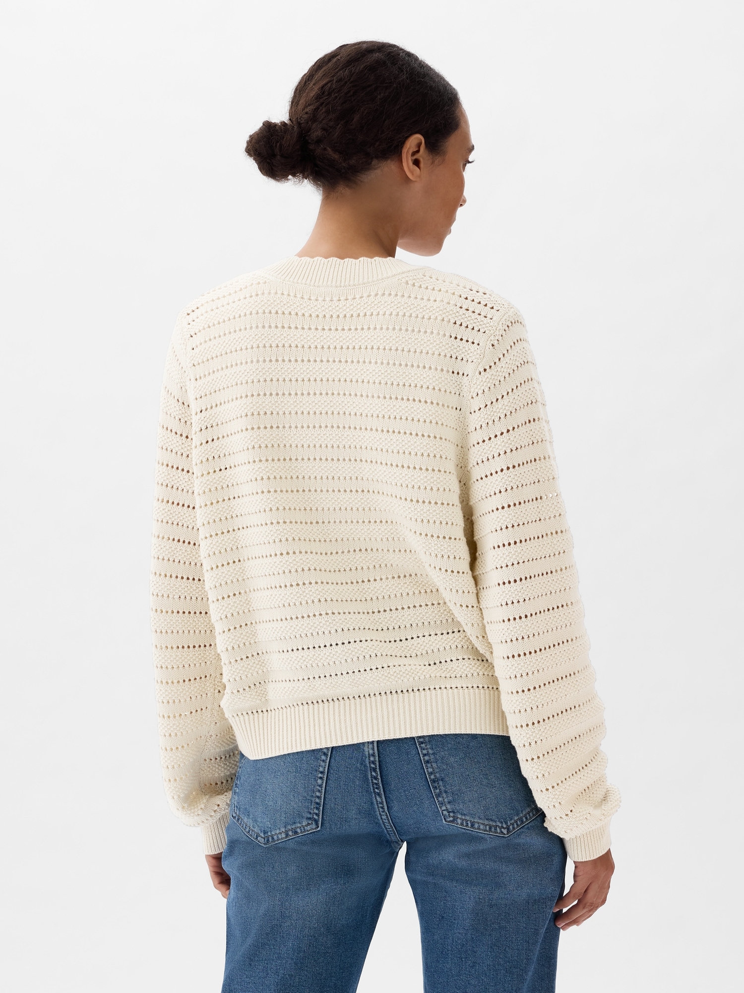 Relaxed Mixed-Stitch Cardigan | Gap Factory