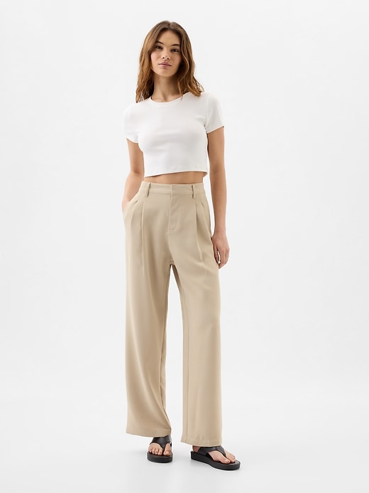 Easy Crepe Trousers | Gap Factory