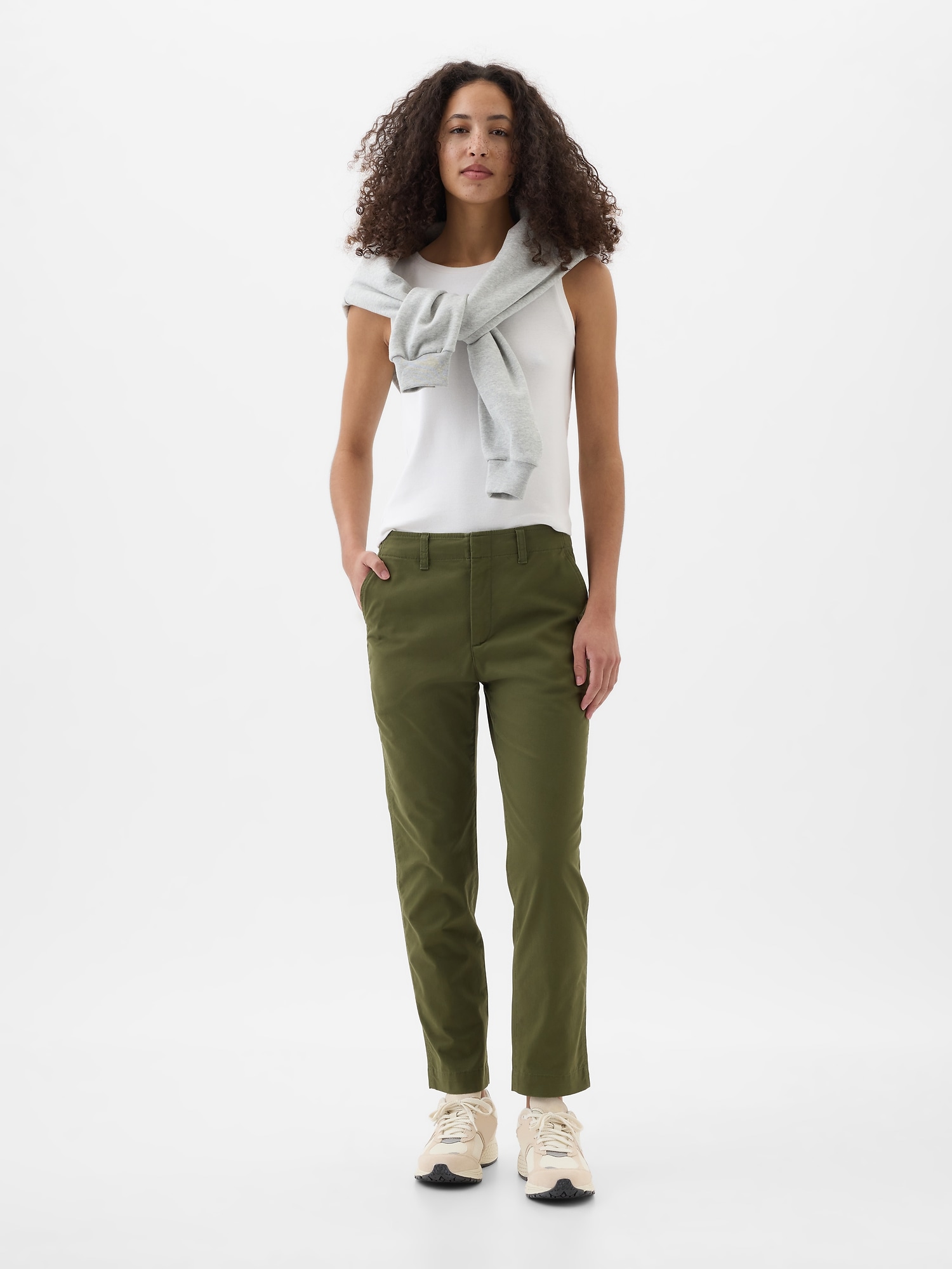Plain Ladies Cotton Bottle Green Stretchable Pant, Waist Size: Large at Rs  275/piece in New Delhi