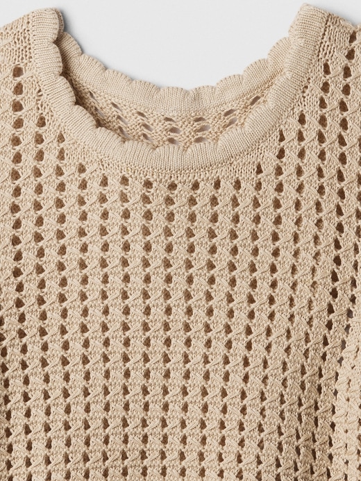 Image number 4 showing, Crochet Flutter Sleeve Top