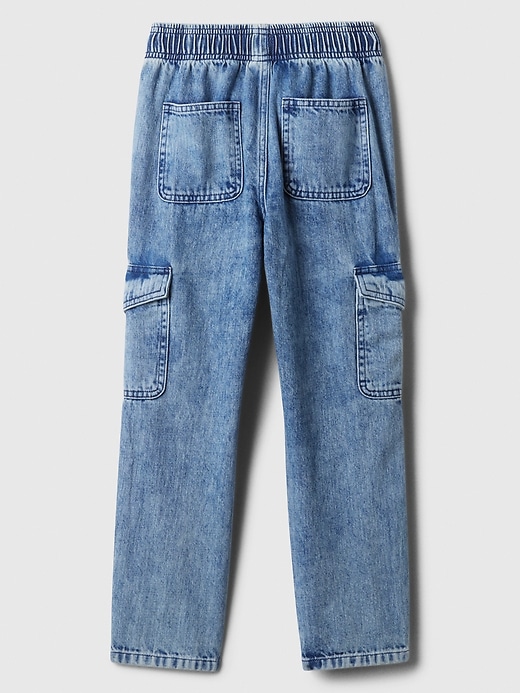 Image number 2 showing, Kids Easy Pull-On Cargo Jeans